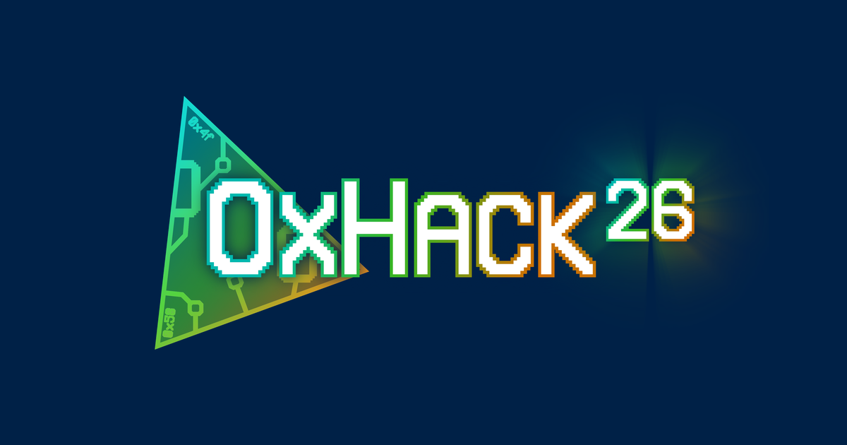 Event artwork for OxHack 26 — Oxford's Student Hackathon